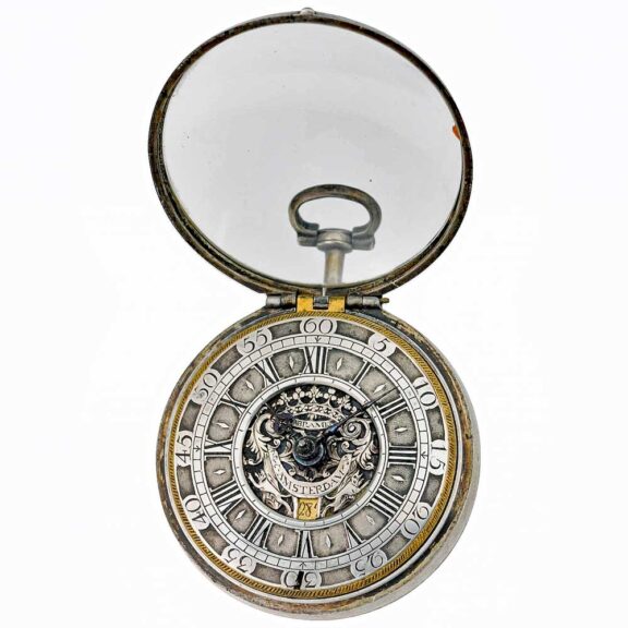 Dutch silver pair-cased date verge pocket watch Circa 1715 Dutch silver pair-cased date verge pocket watch Circa 1715