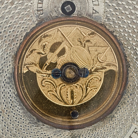 Rare French verge with enamel and visible balance Circa 1800 Rare French verge with enamel and visible balance Circa 1800