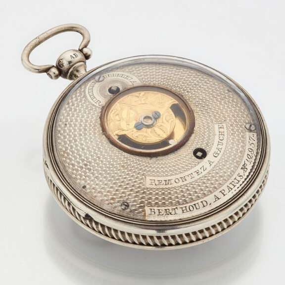 Rare French verge with enamel and visible balance Circa 1800 Rare French verge with enamel and visible balance Circa 1800