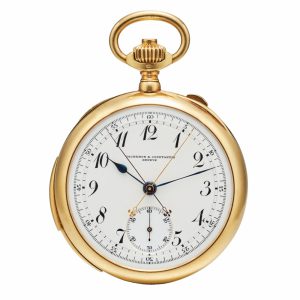Swiss minute repeattng split seconds chronograph Circa 1903