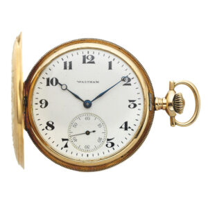 American yellow gold hunting cased pocket watch Circa 1917