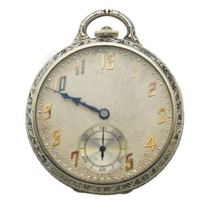 American white gold pocket watch Circa 1940