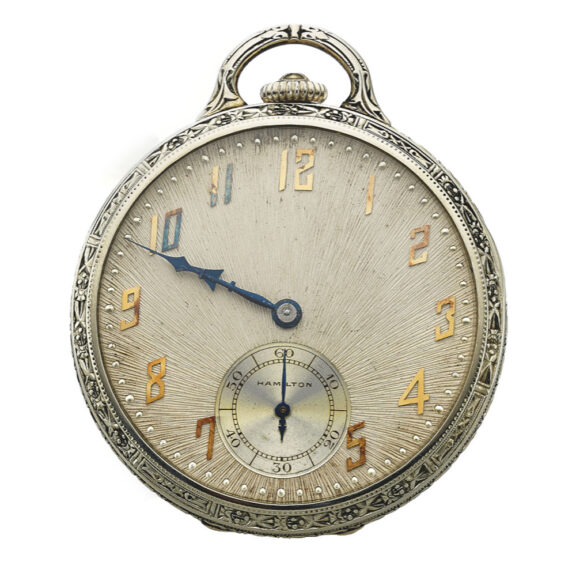 American white gold pocket watch Circa 1940