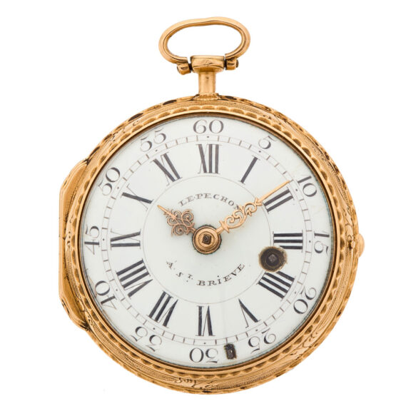 French gold verge watch with a funny erotic scene Circa 1750 French gold verge watch with a funny erotic scene Circa 1750