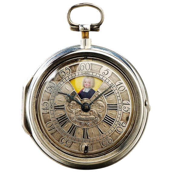 English remarkable pair cased verge pocket watch Circa 1720 English remarkable pair cased verge pocket watch Circa 1720