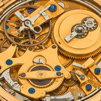 French gold and enamel quarter repeating watch Circa 1810