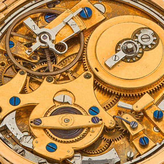 French gold and enamel quarter repeating watch Circa 1810 French gold and enamel quarter repeating watch Circa 1810