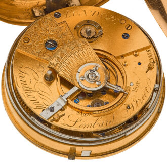 English gold quarter repeating duplex watch Circa 1813
