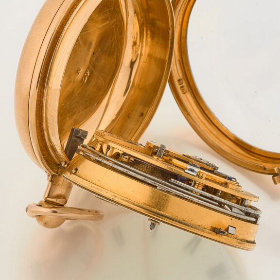 English gold quarter repeating duplex watch Circa 1813 English gold quarter repeating duplex watch Circa 1813