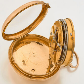 English gold quarter repeating duplex watch Circa 1813