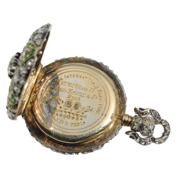 Magnificent Swiss watch studded with diamonds Circa 1910 Magnificent Swiss watch studded with diamonds Circa 1910