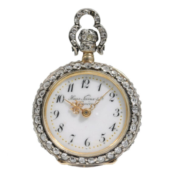 Magnificent Swiss watch studded with diamonds Circa 1910 Magnificent Swiss watch studded with diamonds Circa 1910