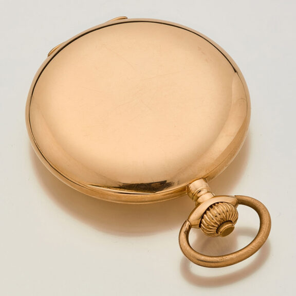 Swiss 14k pink gold hunting cased keyless watch Circa 1900 Swiss 14k pink gold hunting cased keyless watch Circa 1900