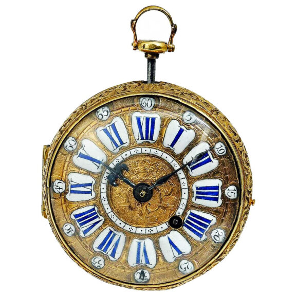 French verge open faced pocket watch "Oignon" Circa 1695