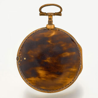 English verge in gilt and tortoiseshell pair cases Circa 1800