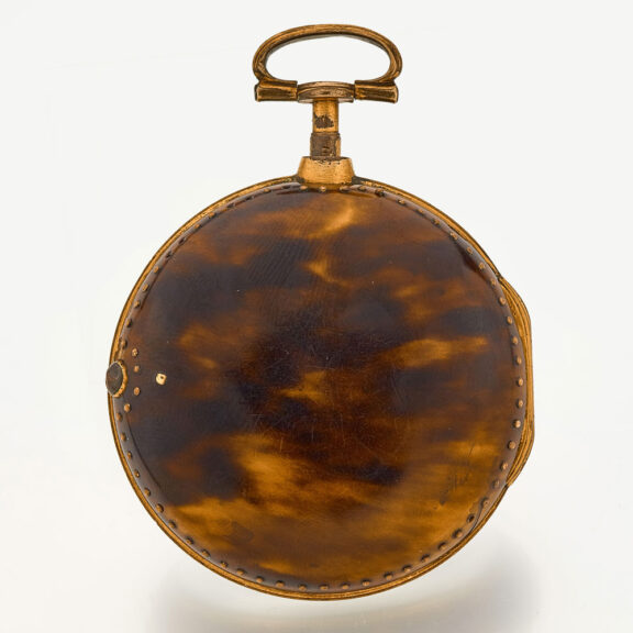 English verge in gilt and tortoiseshell pair cases Circa 1800 English verge in gilt and tortoiseshell pair cases Circa 1800