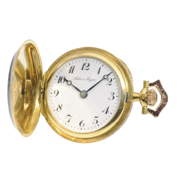 Russian gold, enamel and diamond set watch Circa 1900 Russian gold, enamel and diamond set watch Circa 1900
