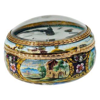 English important gold enamel verge pocket watch Circa 1710