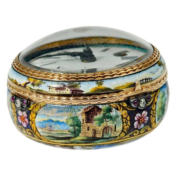 English important gold enamel verge pocket watch Circa 1710 English important gold enamel verge pocket watch Circa 1710