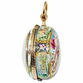 English important gold enamel verge pocket watch Circa 1710