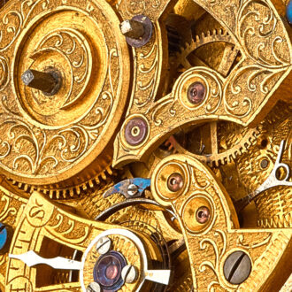 English silver duplex watch with three automatons Circa 1815 English silver duplex watch with three automatons Circa 1815