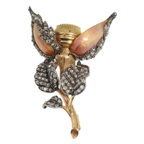 French gold form watch "The French Rose", Circa 1890 French gold form watch "The French Rose", Circa 1890