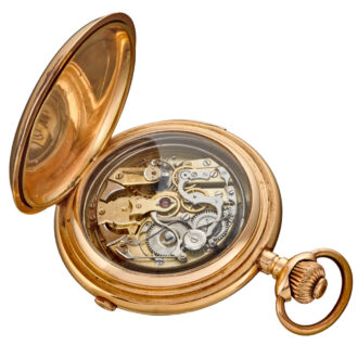 Heavy gold pocket watch repeater and chronograph Circa 1900 Heavy gold pocket watch repeater and chronograph Circa 1900
