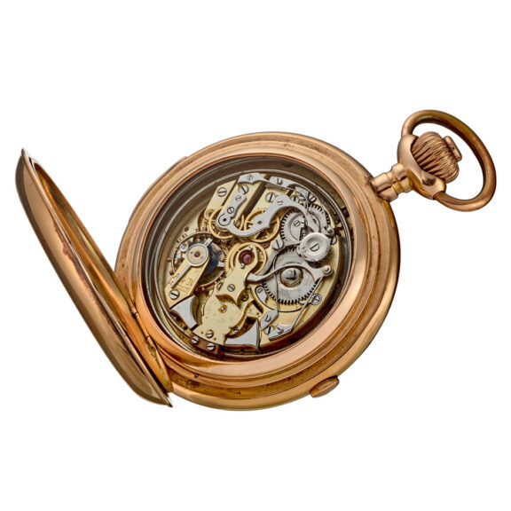 Heavy gold pocket watch repeater and chronograph Circa 1900 Heavy gold pocket watch repeater and chronograph Circa 1900