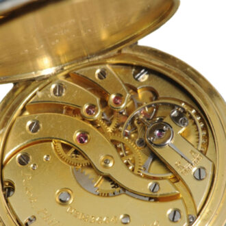 Swiss gold and enamel open faced pendant watch Circa 1911 Swiss gold and enamel open faced pendant watch Circa 1911