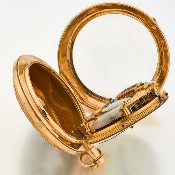 Exquisite French gold enamel quarter repeating watch Circa 1800 Exquisite French gold enamel quarter repeating watch Circa 1800