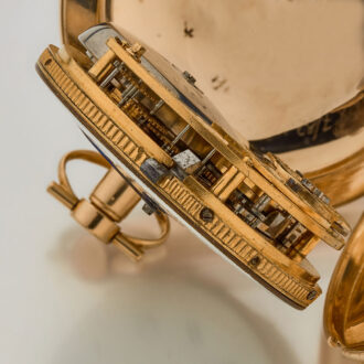Exquisite French gold enamel quarter repeating watch Circa 1800 Exquisite French gold enamel quarter repeating watch Circa 1800