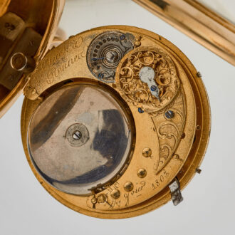 Exquisite French gold enamel quarter repeating watch Circa 1800 Exquisite French gold enamel quarter repeating watch Circa 1800