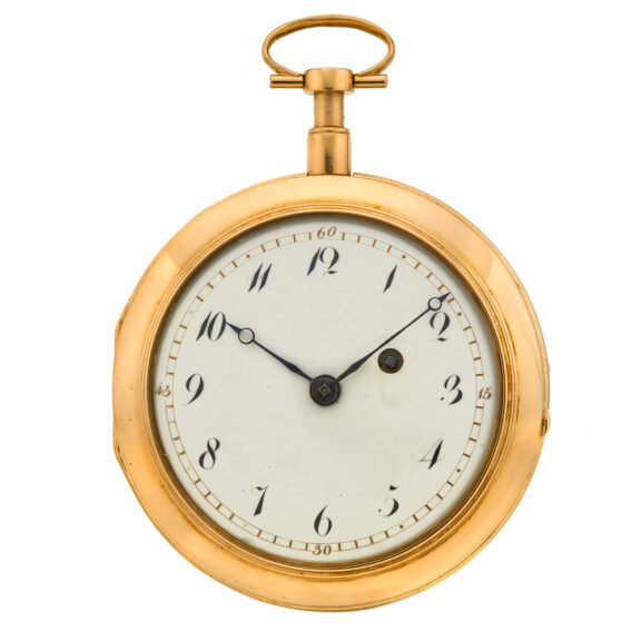 Exquisite French gold enamel quarter repeating watch Circa 1800 Exquisite French gold enamel quarter repeating watch Circa 1800