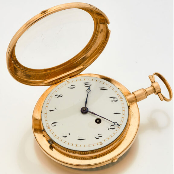 Exquisite French gold enamel quarter repeating watch Circa 1800 Exquisite French gold enamel quarter repeating watch Circa 1800