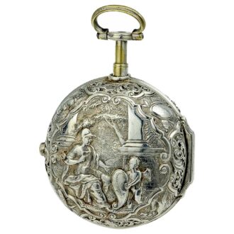 German attractive pair cased repeating verge watch Circa 1760 German attractive pair cased repeating verge watch Circa 1760