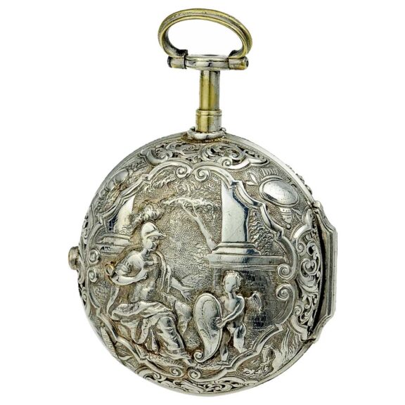 German attractive pair cased repeating verge watch Circa 1760 German attractive pair cased repeating verge watch Circa 1760