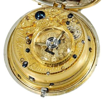German attractive pair cased repeating verge watch Circa 1760 German attractive pair cased repeating verge watch Circa 1760