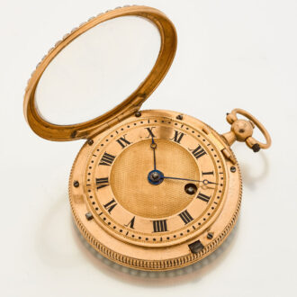 Rare French gold watch with early lever movement Circa 1810