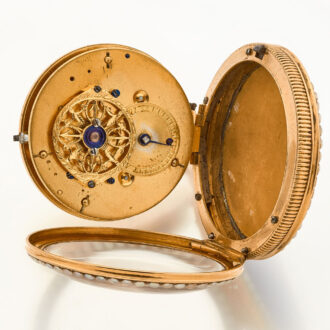 Rare French gold watch with early lever movement Circa 1810