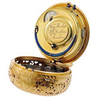 English exquisite pair cased repeating pocket watch Circa 1770