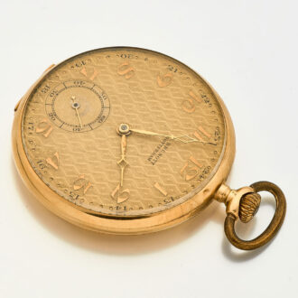 Swiss gold open faced Art Deco lever watch Circa 1934 Swiss gold open faced Art Deco lever watch Circa 1934