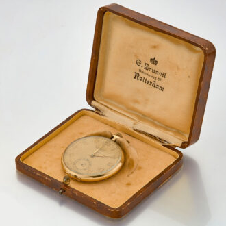Swiss gold open faced Art Deco lever watch Circa 1934 Swiss gold open faced Art Deco lever watch Circa 1934