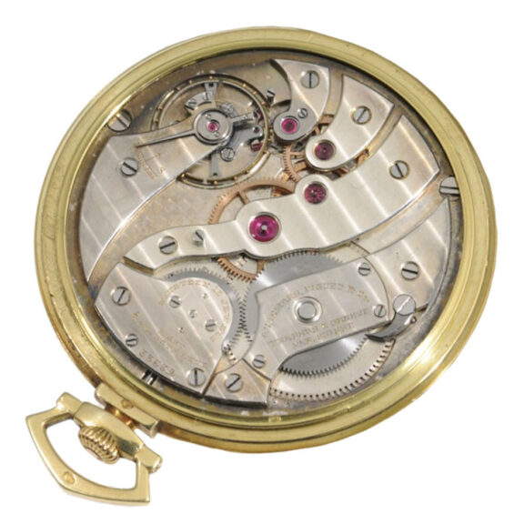 Fine Swiss 18k gold complicated pocket watch Circa 1925 Fine Swiss 18k gold complicated pocket watch Circa 1925