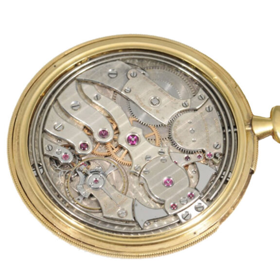 Swiss gold minute repeating pocket watch Circa 1913 Swiss gold minute repeating pocket watch Circa 1913
