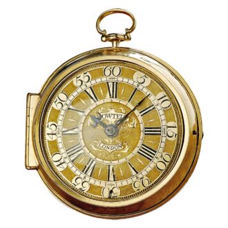 English 22k gold pair cased verge pocket watch Circa 1718