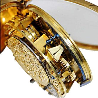 English 22k gold pair cased verge pocket watch Circa 1718