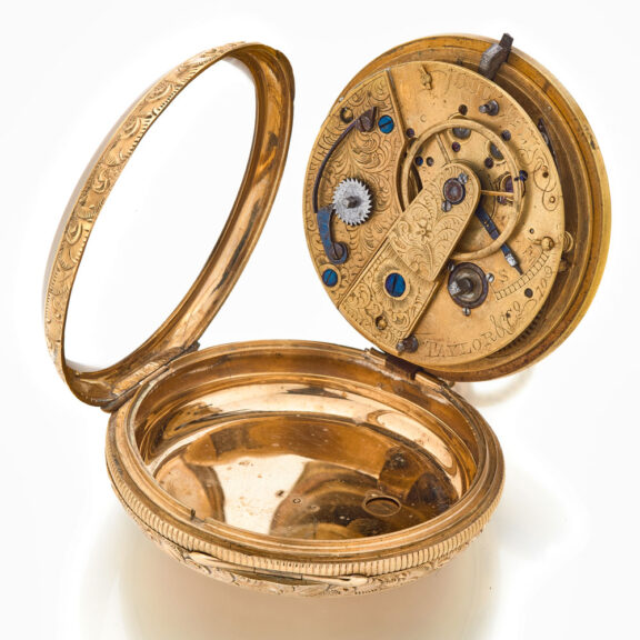 English 9K gold decorative English lever watch Circa 1825 English 9K gold decorative English lever watch Circa 1825