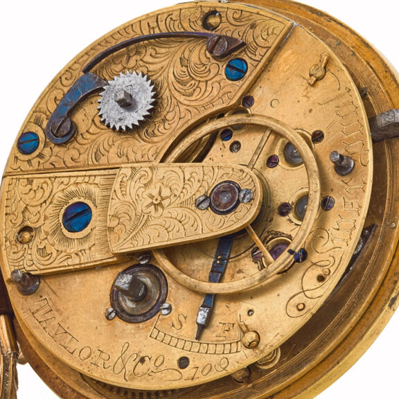 English 9K gold decorative English lever watch Circa 1825 English 9K gold decorative English lever watch Circa 1825