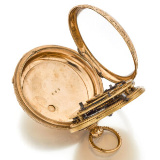 English 9K gold decorative English lever watch Circa 1825