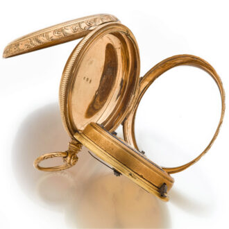English 9K gold decorative English lever watch Circa 1825